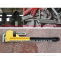 American type adjustable Straight heavy duty Pipe Wrench with different color handle